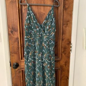 Astr The Label Plusse Teal Multi Floral Jumpsuit